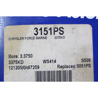 3151PS Wiseco Chrysler Force 1974-1995 Piston 3.375 Std Bore 70-150 HP NOS