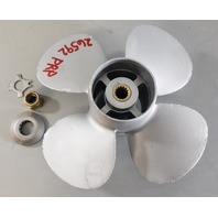 Nissan Tohatsu 10 x 7 RH ALUM 4 Blade Propeller 14 splines 8 9.9 12 15 18 + HP