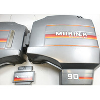 Mercury & Mariner 90 HP Clam Shell Hood Top Cowl Engine Cover Set