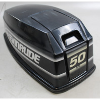 1989-2005 Johnson Evinrude Top Cowl Cover Hood 40 48 50 HP ELECTRIC START ONLY