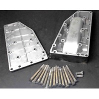 F691151-1 819269 Force 1992-1995 Exhaust Port Plate & Cover 40 50 HP 2 Cylinder