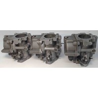 439442 C# 434159 Johnson Evinrude 1989-1990 Carburetor Set 65 70 HP 3 Cyl REBUILT!