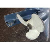 1968-1982 Johnson Evinrude 15" Weedless Lower Unit 3 & 4 HP FOR PARTS/REPAIR