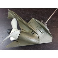 1968-82 Johnson Evinrude 15" Weedless Lower Unit 3 & 4 HP FOR PARTS/REPAIR