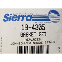 18-4305 393433 Sierra Johnson 1983-94 Powerhead Gasket Set 40 45 48 50 55 HP NEW