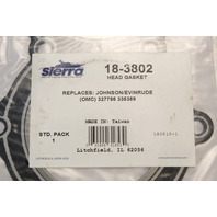 18-3802 Sierra 1979-89 Cylinder Head Gasket for Johnson 35 40 45 48 50+ HP NEW!