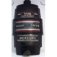 Mercury Front Cover Medallion 115 HP Power Trim Warp Drive 15-3/4" L x 8-7/8" W