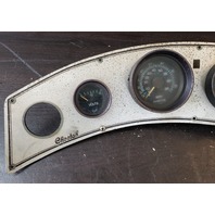 Cheetah Outboard Marine Dash Panel W/ Volts, MPH, RPM, & Oil Gauges 23" x 5-1/4"