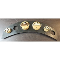 Cheetah Outboard Marine Dash Panel W/ Volts, MPH, RPM, & Oil Gauges 23" x 5-1/4"