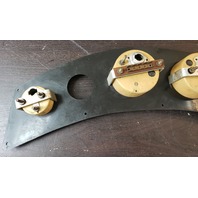Cheetah Outboard Marine Dash Panel W/ Volts, MPH, RPM, & Oil Gauges 23" x 5-1/4"
