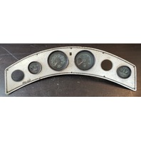 Cheetah Outboard Marine Dash Panel W/ Volts, MPH, RPM, & Oil Gauges 23" x 5-1/4"