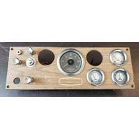 Outboard Marine Boat Dash Ignition Panel Switch W/ Teleflex Gauges 16" x 5-1/2"