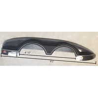 Outboard Marine Black Fiberglass & Carpet Boat Trailer Fender NEW TAKE OFF