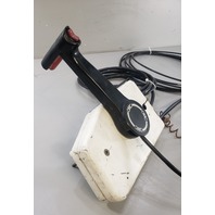 OMC Johnson Evinrude Side Mount Control Remote Box W/ Trim Switch Key & Harness