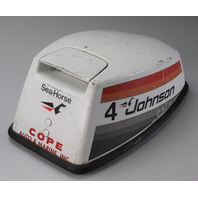 1970's-1980's Johnson Evinrude Seahorse Top Cowling Engine Cover Hood 4 HP