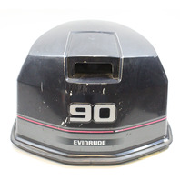 Johnson Evinrude Late 80's-Early 90's Top Cowling Engine Cover Hood 90 HP V4