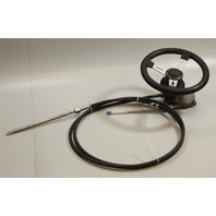 Complete Teleflex Steering System W/ 14' Cable & 14" Steering Wheel