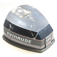 Late 80s-Early 90s Johnson Evinrude 90 HP V4 Top Cowling Cowl Engine Cover Hood
