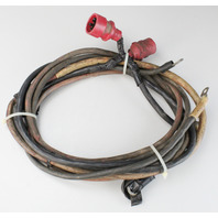 Johnson Evinrude OMC External 5-1/2' Wiring Harness w/Red Plugs & Battery Cables