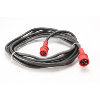 Johnson Evinrude OMC 20' 6" Red External Wiring Harness 8 Prong & 10 Hole Plugs