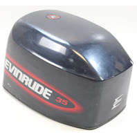 438322 Johnson Evinrude 1997-98 Top Cowling Cowl Engine Cover Hood 25 35 HP 3 Cy