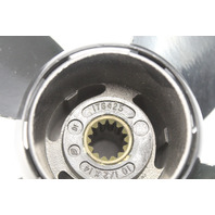 176425 Johnson Evinrude 4 Blade ALUM RH 10-1/2 X 14 Propeller 15 20 25+ HP