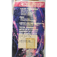 O4347K ComProp 1968 & UP 4 Blade Plastic RH 12-4/5 X 17 Propeller 50-140 HP NEW!