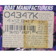 O4347K ComProp 1968 & UP 4 Blade Plastic RH 12-4/5 X 17 Propeller 50-140 HP NEW!