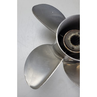 878612A46 Mercury Trophy Sport 4 Blade SST RH 10-5/8 x 12 Propeller 25-75 HP
