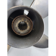 878612A46 Mercury Trophy Sport 4 Blade SST RH 10-5/8 x 12 Propeller 25-75 HP