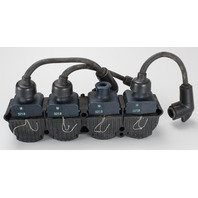 7370A13 87554 Mercury 1984-97 Ignition Coil Set of 4 & Cover 6 8 10 +HP 1 YR WTY