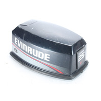 Evinrude Top Cowling Engine Cover Hood 25 HP FRESHWATER CONDITION!