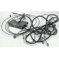 OMC Side Mount Control Remote Box W/ Trim Switch Cables & Harness