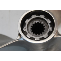 Mercury Stainless Steel Chopper 34 P 3 Blade Propeller 15 Splines 6 MTH HUB WTY