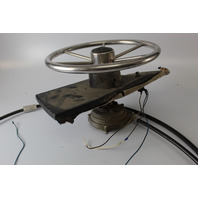16' Rack & Pinion Steering Cable W/ Steering Wheel & Helm
