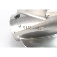 48-16992A40 Mercury Laser II STT 13-1/2 x 22 RH Propeller 40-250 HP NO HUB