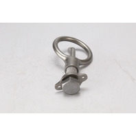 Stainless Steel Ski Tow 4-1/4" Diameter Hook 15.8" Tall W/ Bolt Threaded In