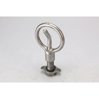 Stainless Steel Ski Tow 4-1/4" Diameter Hook 15.8" Tall W/ Bolt Threaded In