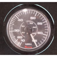 0544200 CS0284 Faria Outboard Speedometer Gauge Blue 3 1/2"