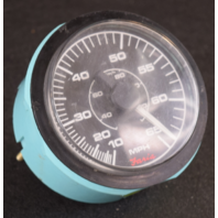 0544200 CS0284 Faria Outboard Speedometer Gauge Blue 3 1/2"