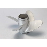 176425 Johnson Evinrude 4 Blade ALUM RH 10-1/2 X 14 Propeller 15 20 25+ HP