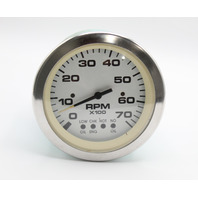 Used 64477F Teleflex RPM Tachometer System Oil Temp Engine Check Gauge 0 - 70 RPM