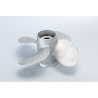 Solas Johnson Evinrude 11 3/8 x 9 Propeller 4 Blade 15 20 25 + HP 6 MO HUB WTY