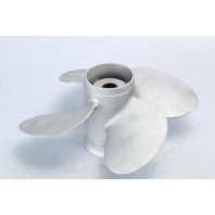 Solas Johnson Evinrude 11 3/8 x 9 Propeller 4 Blade 15 20 25 + HP 6 MO HUB WTY