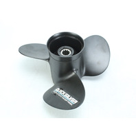 Quicksilver Black Max Alum RH 10 3/4 X 13 Propeller 3 Blade  6 MTH HUB WTY