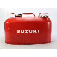 Vintage Suzuki Metal Outboard Portable Fuel Gas Tank 6 Gallon