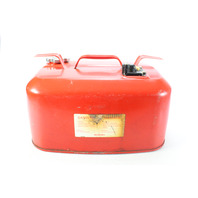 Vintage Suzuki Metal Outboard Portable Fuel Gas Tank 6 Gallon