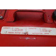Vintage Suzuki Metal Outboard Portable Fuel Gas Tank 4 Gallon