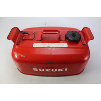 Vintage Suzuki Metal Outboard Portable Fuel Gas Tank 4 Gallon