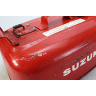 Vintage Suzuki Metal Outboard Portable Fuel Gas Tank 4 Gallon
